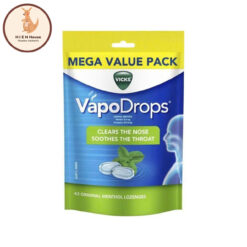Kẹo Ngậm Ho, Đau Họng Vicks VapoDrops Clears The Nose Soothes The Throat 42 Viên