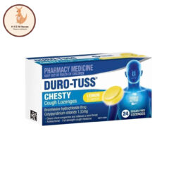 Kẹo Ngậm Ho Duro-Tuss Chesty Cough Lozenges Lemon Flavour 24 Viên