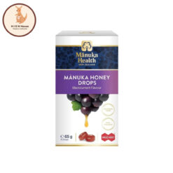 Kẹo Ngậm Mật Ong Manuka Health Manuka Honey Drops Blackcurrant Flavour MGO400+ 65g/15viên