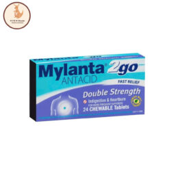Viên Nhai Dạ Dày Mylanta 2go Antacid Double Strength – Hộp 24 Viên