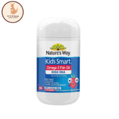 Viên Uống Nature's Way Kids Smart Burstlets Omega-3 Fish Oil Strawberry Flavour - Hộp 50 Viên